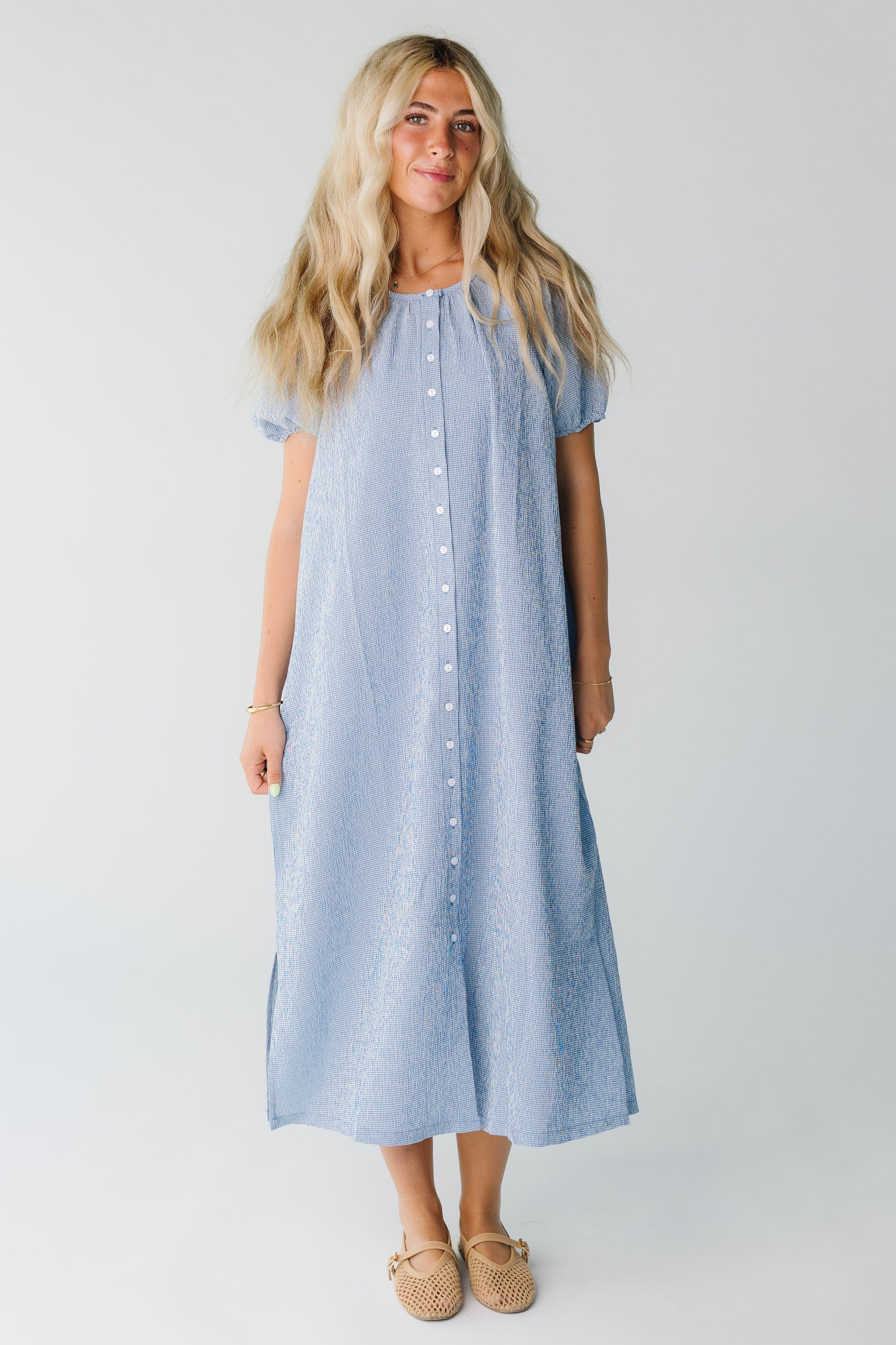 Brass & Roe Bree Midi Knee Dress - Image 6