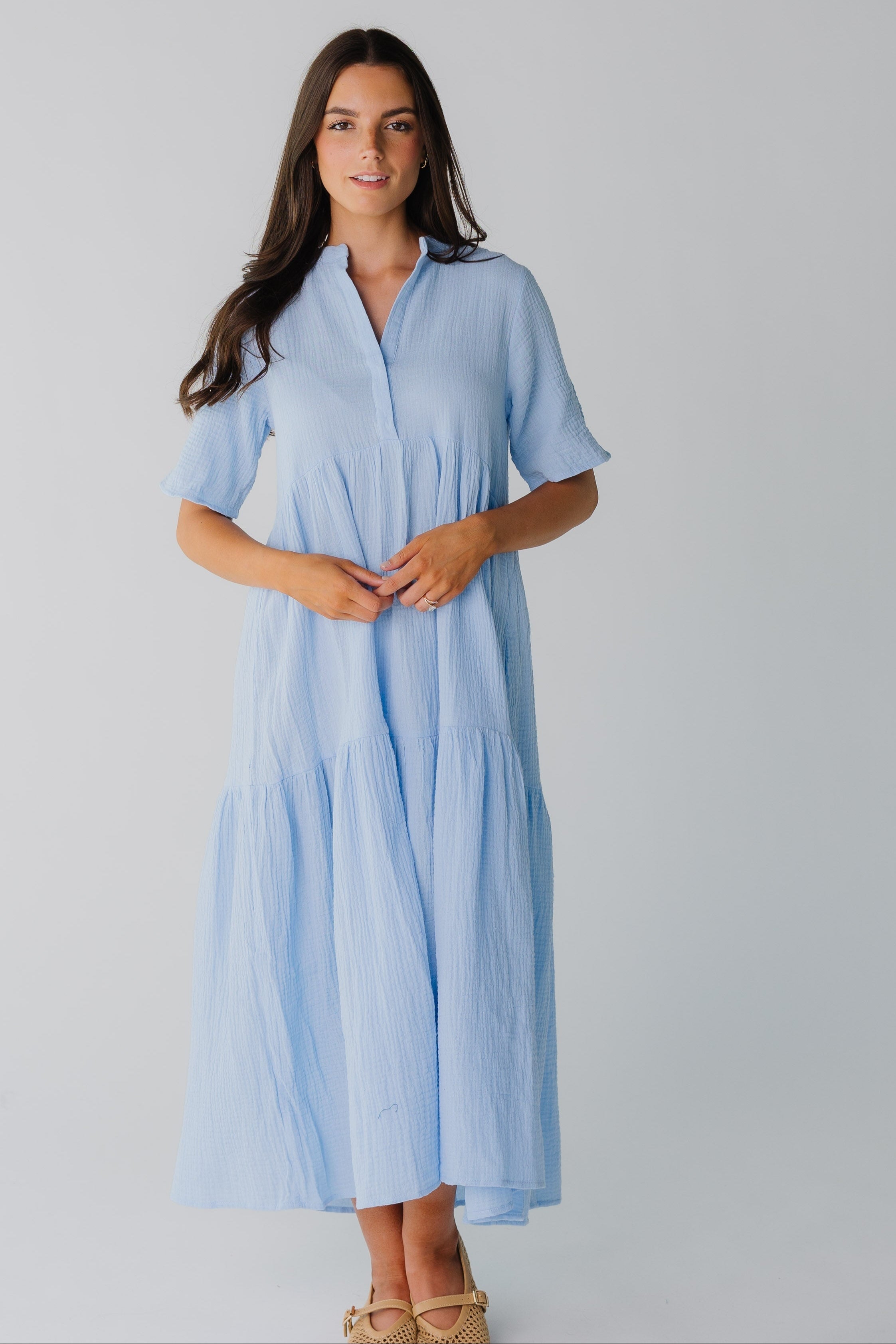 Brass & Roe Pondering Gauze Straight Sleeve Dress - Image 8