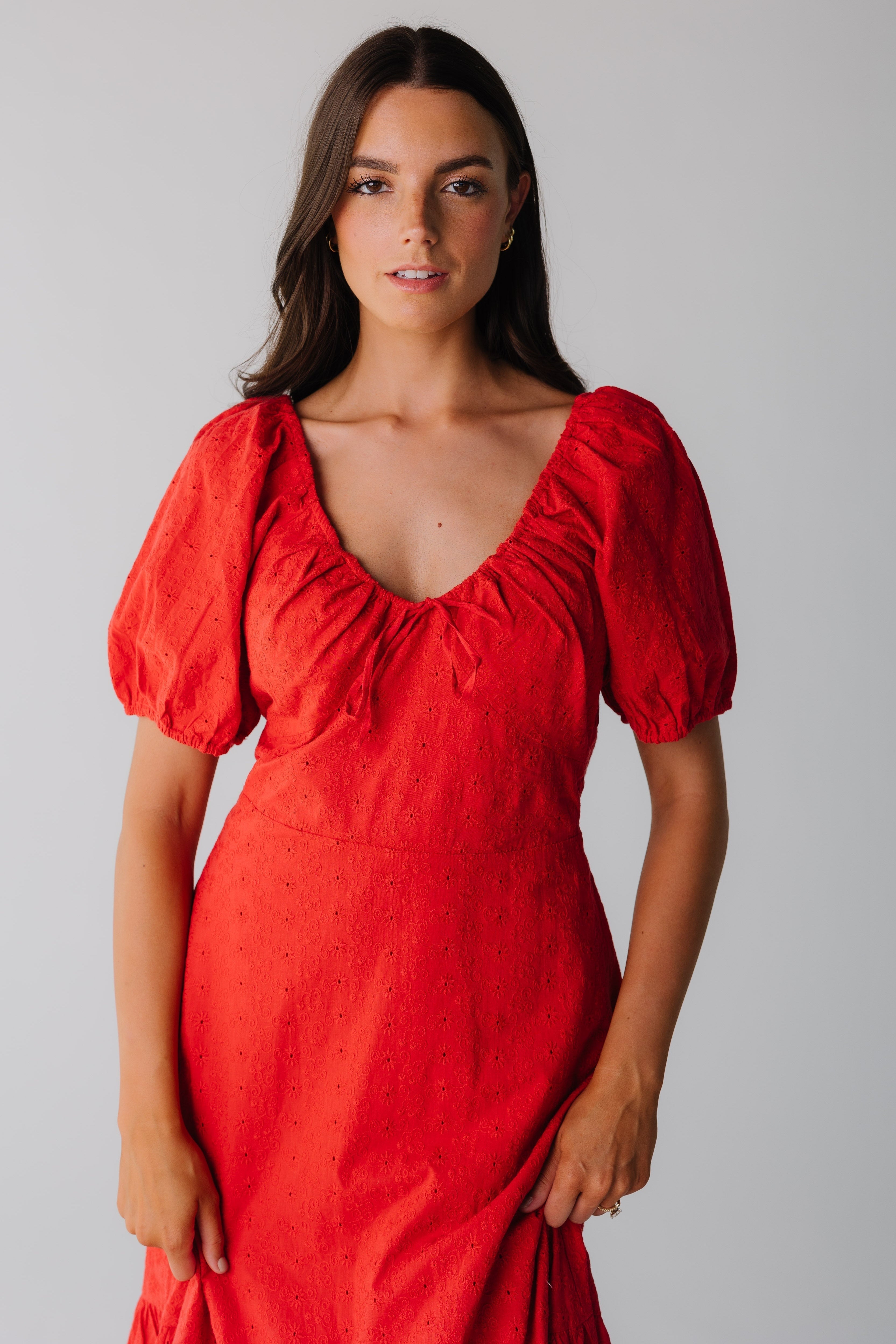Citrus Alba Eyelet Midi Dress - Image 11
