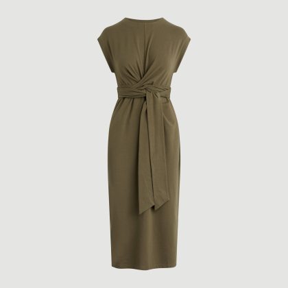 Fei Tie-Front Organic Cotton Dress (Petite)