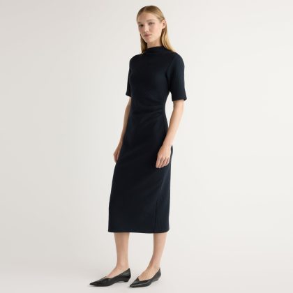 Evie Ribbed-Knit Jersey Dress